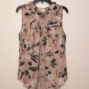 Kate spade botanical floral tank top sz S